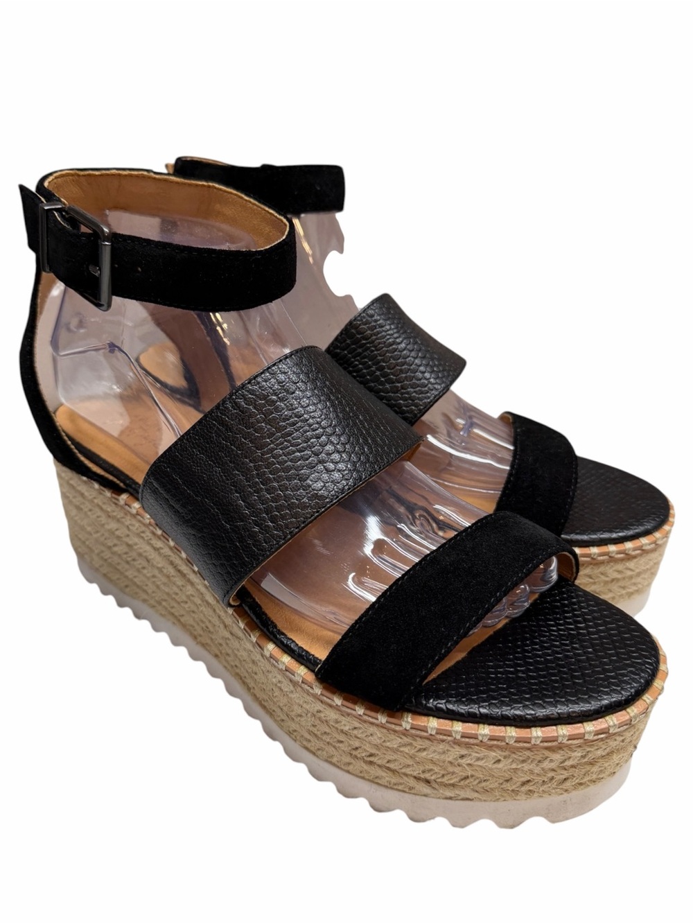 Crown Vintage Daylen Espadrille Platform Wedge Sandal shoes leather boho summer